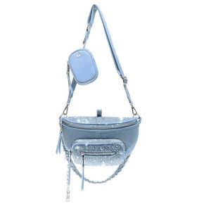STEVE MADDEN Maxima light blue fanny pack